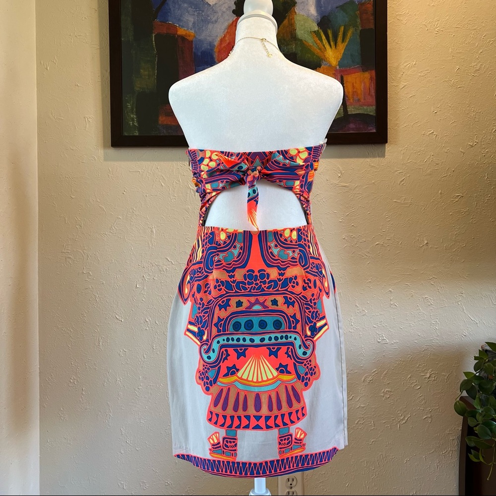 Mara Hoffman | Strapless Silk Tie Back Dress - Picture 4 of 15